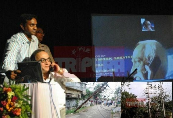 Massive storm Cripples IT and telecommunication service in Tripura since past 3 days, IT Minister silent over the issue Massive storm Cripples IT and telecommunication service in Tripura since past 3 days, IT Minister silent over the issue